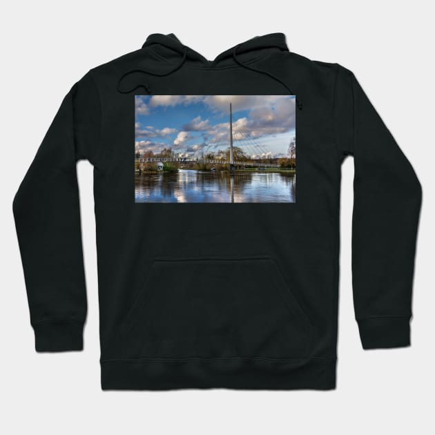 Footbridge Over The Thames At Reading Hoodie by IanWL